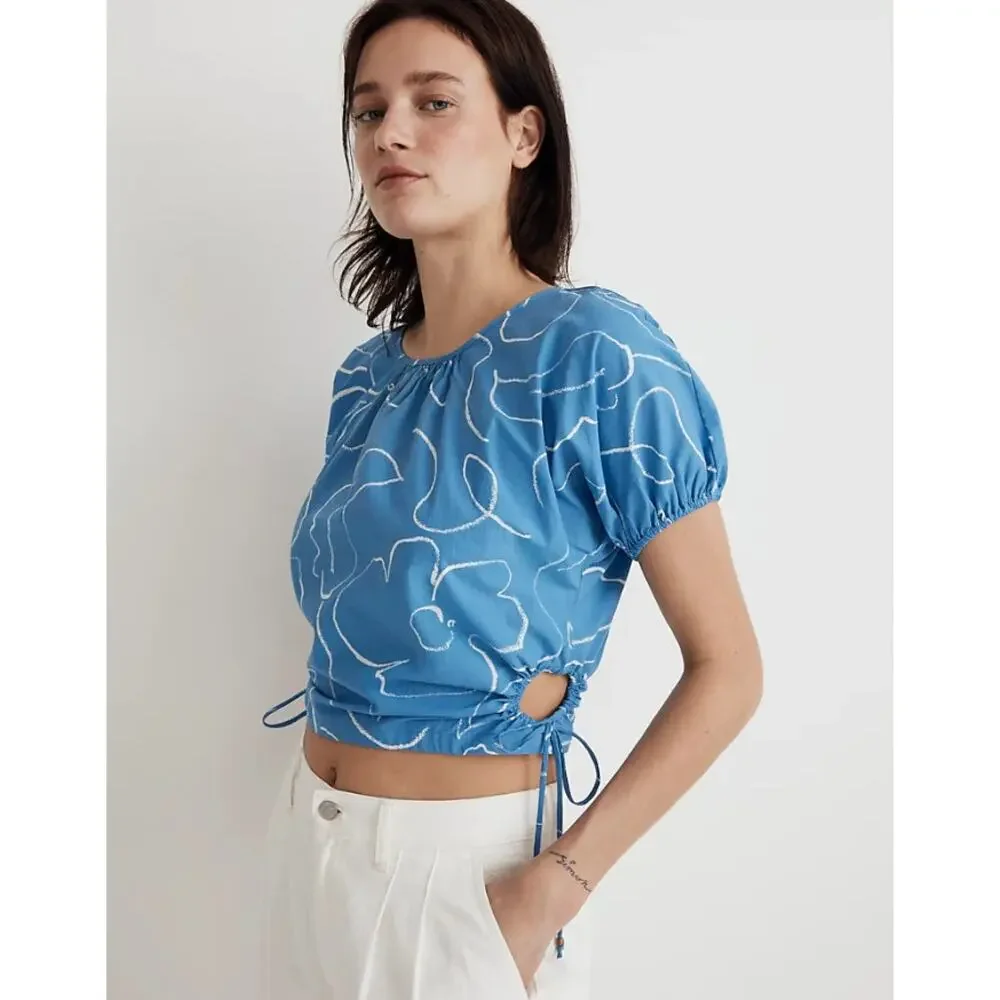 Madewell embroidered poplin